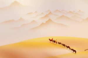 一带一路中国梦背景模板