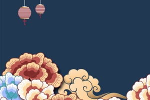 花朵云海背景