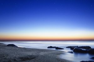 日出海滩4K风景壁纸