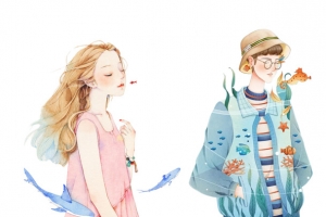 男女情头插画