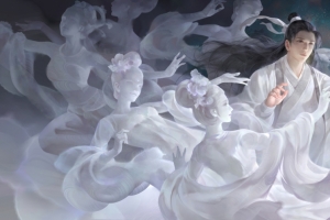 飞天仙女 罗盘 好看美女 绘画 3440x1440 带鱼屏 壁纸
