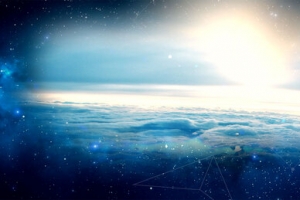 蓝色梦幻星空云彩