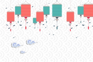 淘宝春节手绘红绿色banner