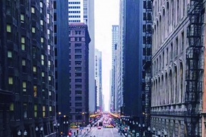 时尚都市街道H5背景