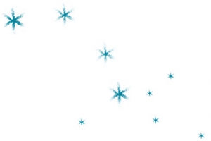 蓝色雪花装饰