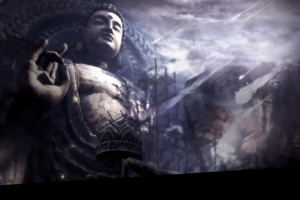 古风神秘大佛游戏原画高清PNG透明背景素材免费下载_海报banner设计必备