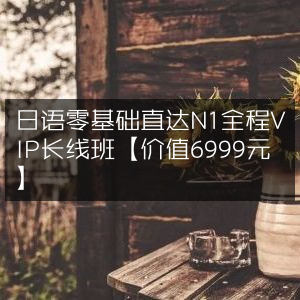日语零基础至N1全程VIP高效长线班（原价6999元）