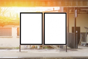 户外广告牌效果图模板