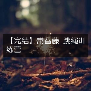 【完结】常春藤跳绳训练营，专属训练，完美收官