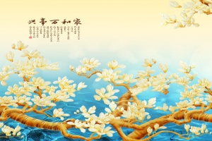 摇钱树背景墙