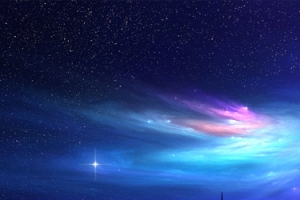 蓝色星云背景