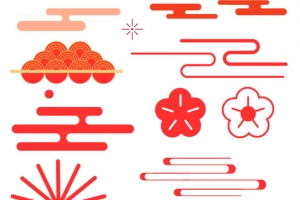 春节 节日元素 祥云