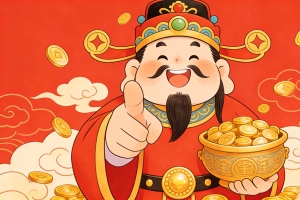 2026财神指你发财4k壁纸