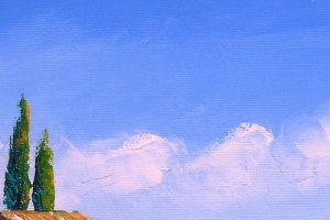 法国田园风油画手机H5背景