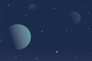 卡通简约太空背景