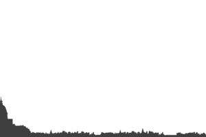 纯色背景白色扁平风格建筑素材