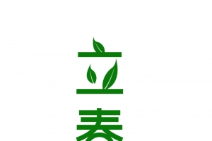 立春艺术字节气元素