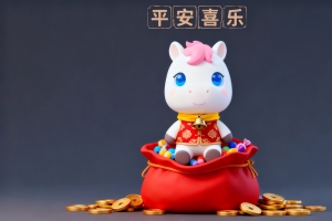 2026平安喜乐 简单可爱小马4k壁纸