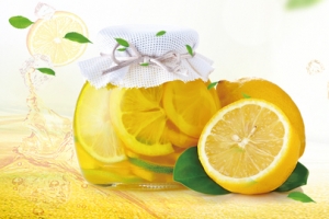 秋季柠檬水补维C香甜黄色banner