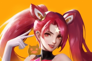 暴走萝莉 星之守护者 同人 金克斯4k手机壁纸下载竖屏2160x3840