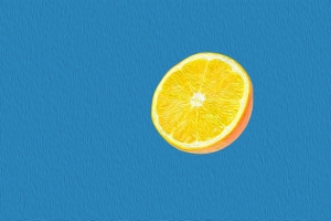 橙子油画背景