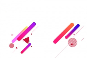 漂浮线条粉色高清PNG透明装饰元素PPT设计素材免费下载