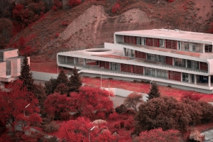 建筑 建筑 树木 山 斜坡 4k壁纸 3840x2160