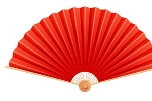红色扇子喜庆