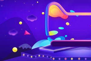 双12天猫狂欢节紫色banner
