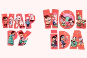 守望先锋happy holidays 圣诞节新年快乐3440x1440壁纸