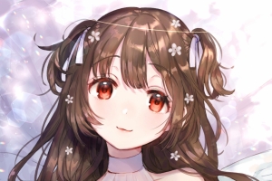 可爱女同志 紫色裙子 4k动漫手机壁纸竖屏