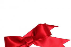 红色蝴蝶绸带高清PNG透明漂浮彩带设计素材免费下载