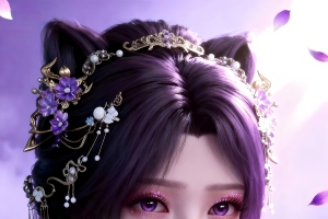 姬紫月4K高清手机壁纸2160x3840免费下载