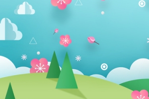 简约清新剪纸矢量banner