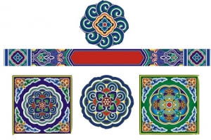 中国民族花纹素材图片