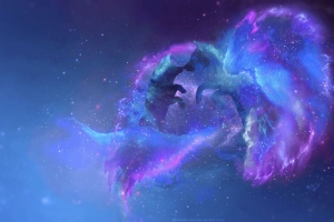 3840x2160 狼 剪影 恒星 星系 宇宙壁纸 背景