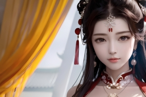 新娘 唯美 古风 AI动漫3440x1440带鱼屏壁纸