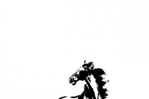 毛笔画 马