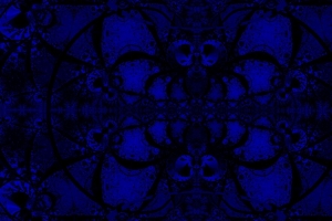 分形 图案 抽象 蓝色 深色 4k壁纸 3840x2160