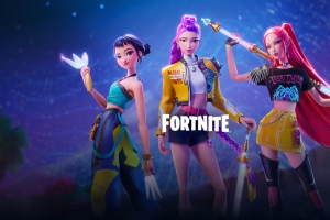 猎魔女团 Fortnite Demon Hunters 4K游戏壁纸