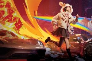 王牌竞速 百褶裙女孩奔跑3440x1440游戏壁纸