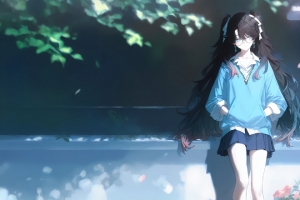折枝 街角花影 3440x1440带鱼屏壁纸