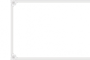 四角花纹文字框