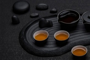 中国风茶道复古大气黑色背景