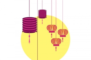 中秋简画
