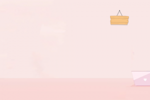 粉色 背景 手绘 卡通 少女