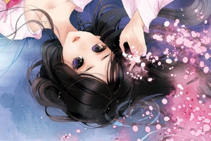 唯美古风无邪少女插画