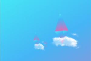 蓝色渐变风格H5背景