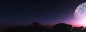 创意高清合成效果月亮合成光效