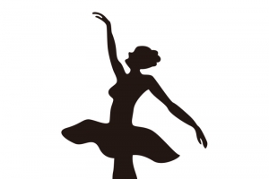 天鹅舞女性舞者剪影矢量素材-高清PNG透明免扣AI设计免费下载